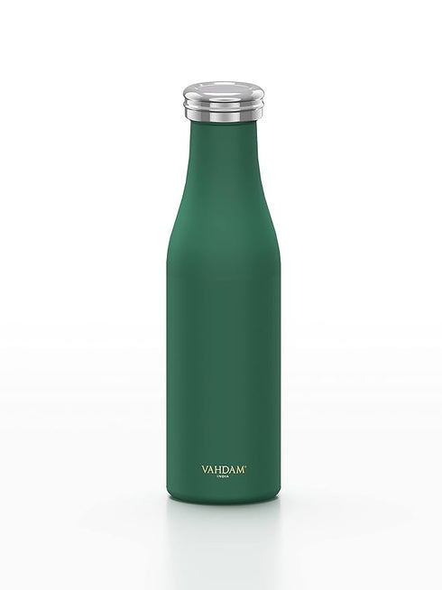 Vahdam Tea Verve Bottle Insulated Dark Green